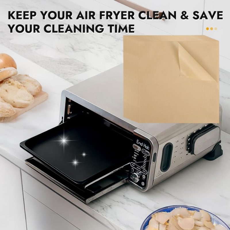 Bykitchen 12 Inch Air Fryer Parchment Paper For Ninja Air Fryer Sp151 Sp351 Sp101 Sp201 Sp301 - Image 3