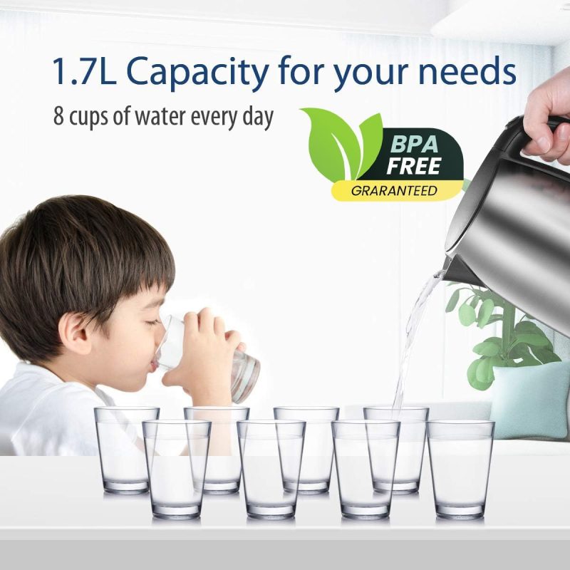 Comfee' 1.7L Stainless Steel Electric Tea Kettle - Image 2