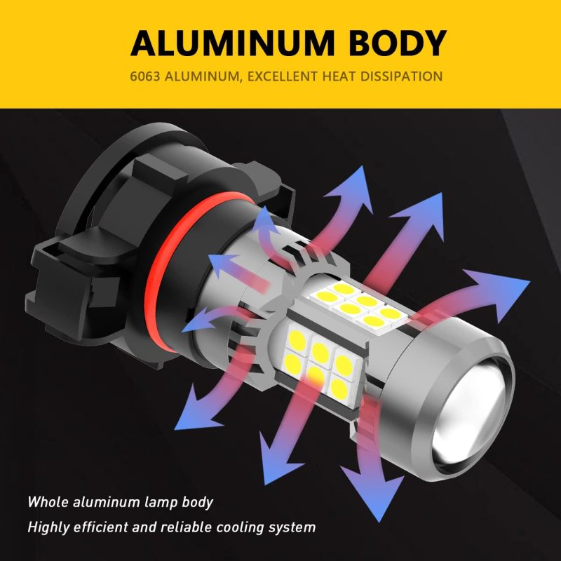 Phinlion 2504 Psx24W 12276 Led Fog Light Bulbs - Image 3