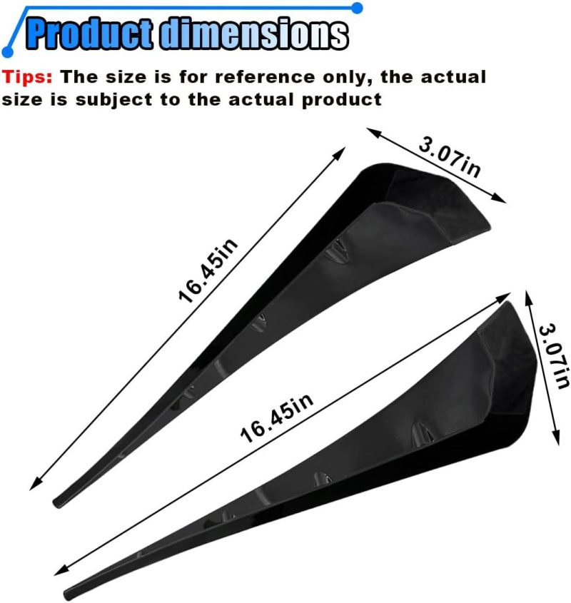 2Pcs Car Fenders Side Vents Sticker - Image 2
