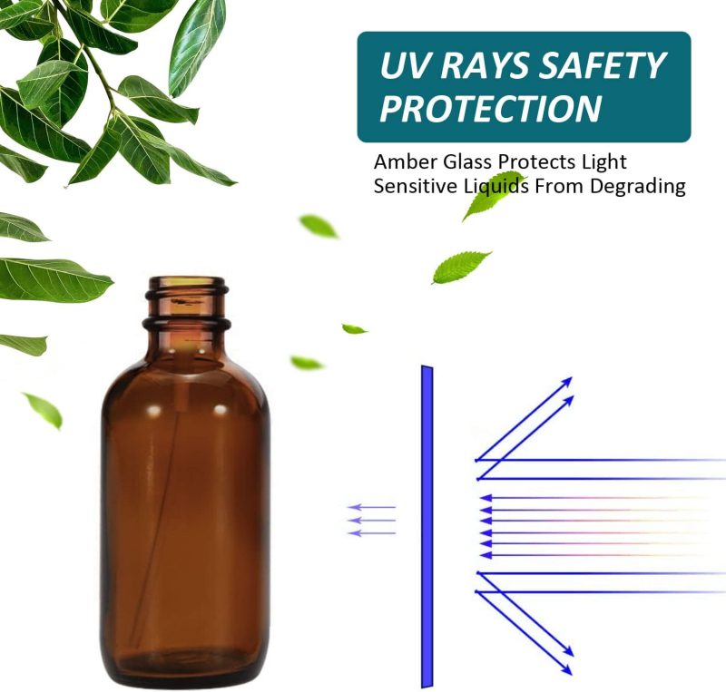 4 Oz Amber Glass Spray Bottles For Essential Oils - Image 3