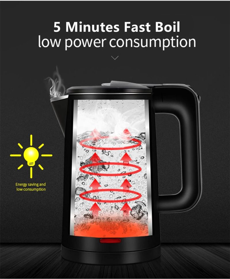 0.8L Electric Kettle Stainless Steel - Image 6