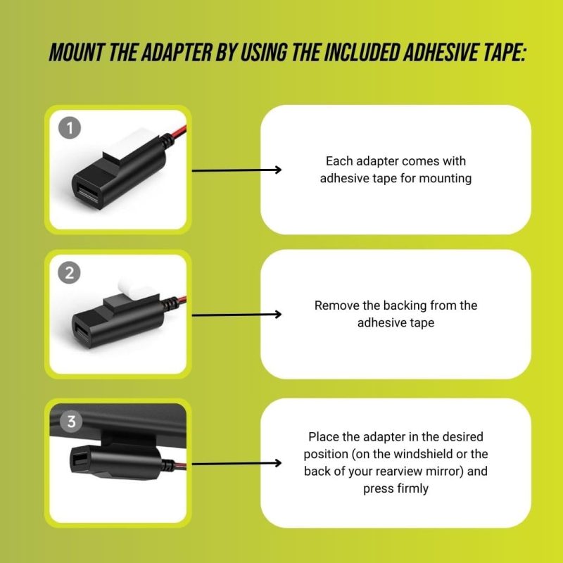 Dongar Dashcam Power Adapter (16-Pin Type A) For Ford Vehicles. Compatible With Select Bronco - Image 5