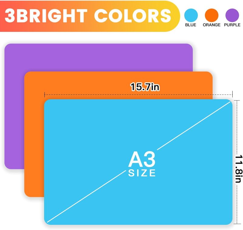 3 Pack Silicone Mats For Crafts - Image 2