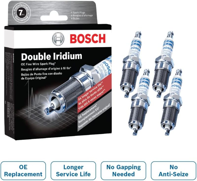 Bosch 9621 Oe Fine Wire Double Iridium Spark Plug - Pack Of 4 - Image 2