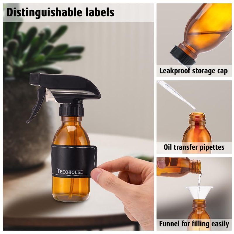 Tecohouse Glass Spray Bottles 4 Oz - Image 5