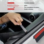 13Ft Car Window Weather Stripping With Adhesive Backing - Image 4