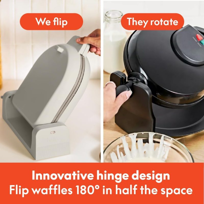Bella Flip-N-Store Waffle Maker With Evergood™ Ceramic Nonstick Coating - Image 3