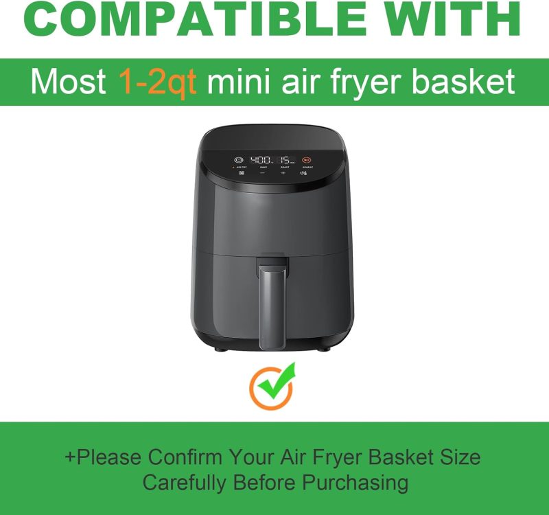 Small Air Fryer Liners Disposable Compatible With Cosori 2.1 Qt Air Fryer - Image 3