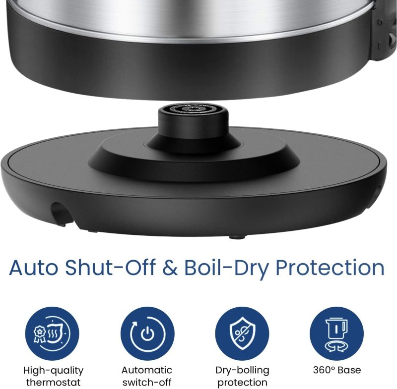Comfee' 1.7L Stainless Steel Electric Tea Kettle - Image 4