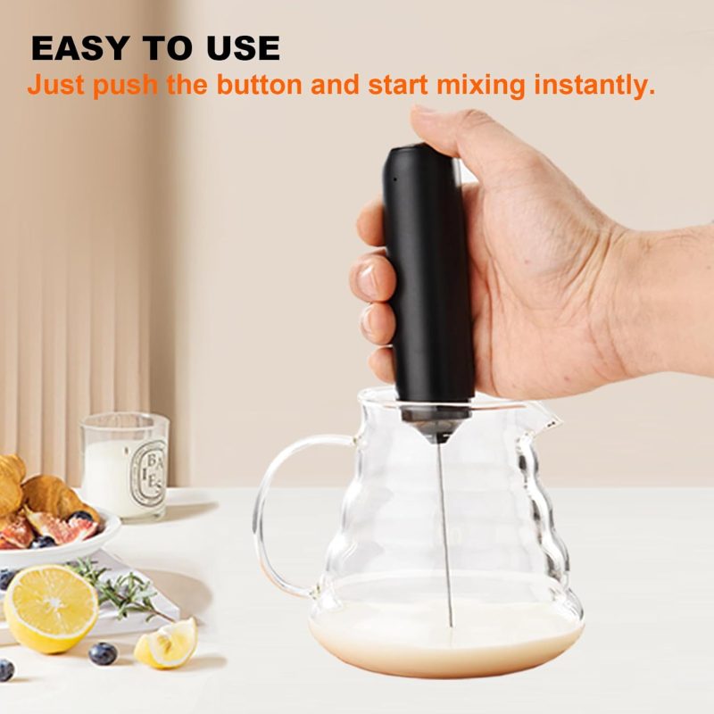 Rechargeable Milk Frother With Cover - Image 4