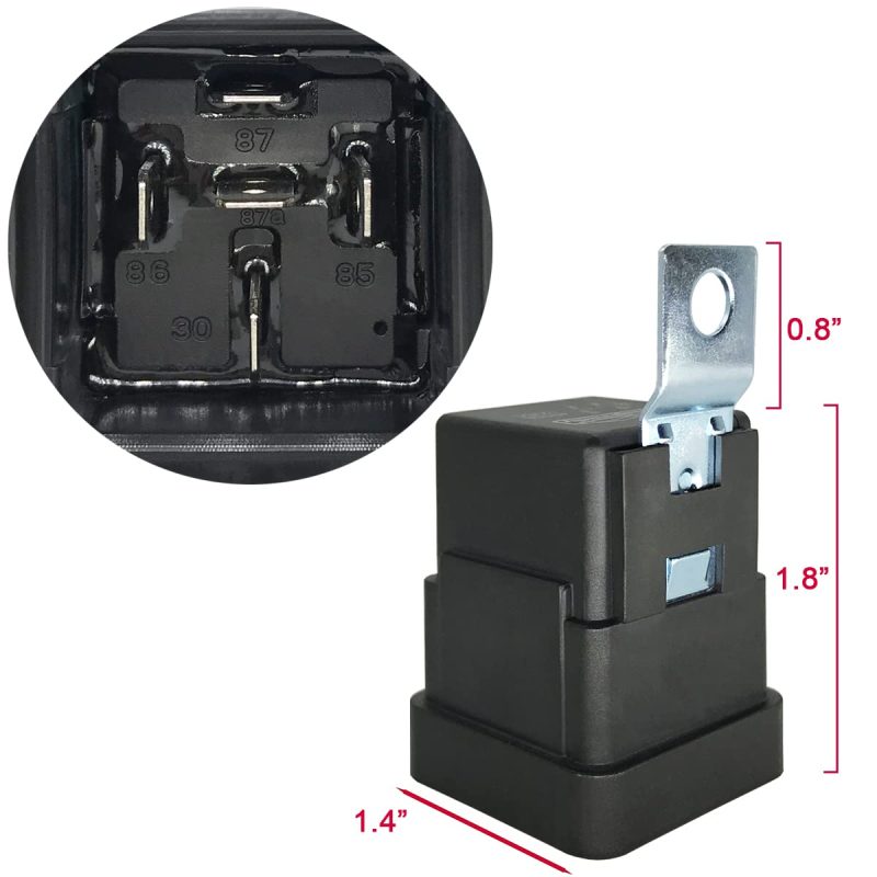 Irhapsody 5 Pack 40/30 Amp 12V Dc Waterproof Relay Kit With Heavy-Duty Pigtail - Image 3