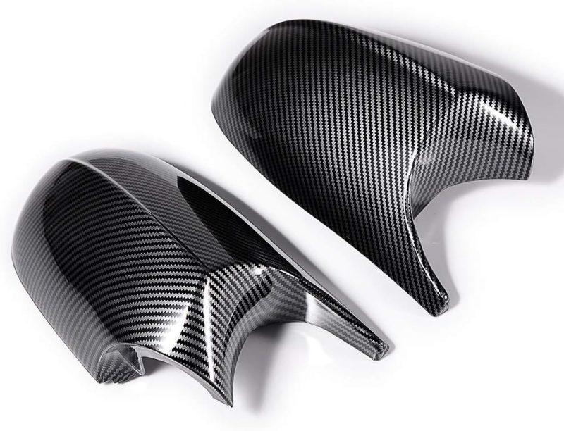 Carbon Fiber Dual Slats Front Kidney Grill + Side Mirror Cover Cap Kit For Bmw E92 E93 2Dr 2011-2013 - Image 3