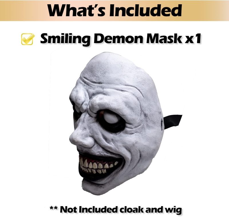 Smiling Demon Halloween Scary Mask - Image 2