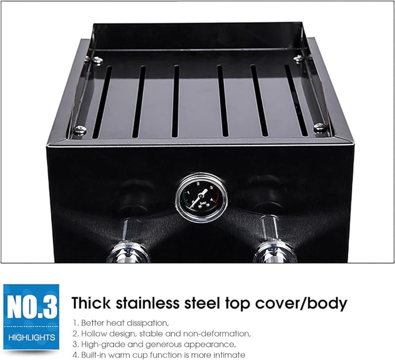 8L Commercial Milk Frother Automatic Steam Boiling Water Machine Electric Frothing Machine With Led Display And Steam Nozzle For Bubble Tea Coffee Dessert Shop - Image 5