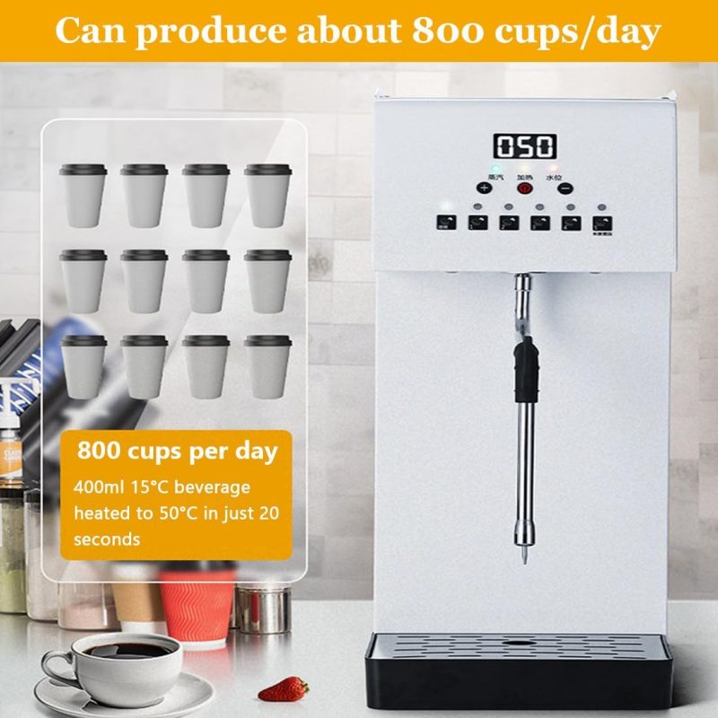 Commercial Coffee Milk Frother & Water Boiler Machine - Image 3