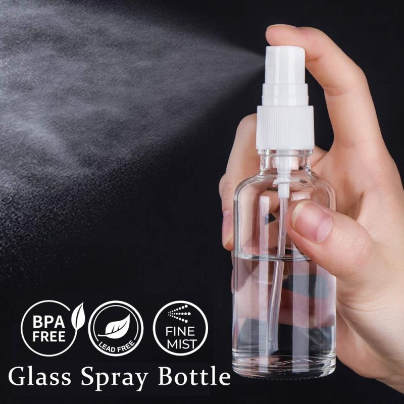 Hydior 2Oz Clear Glass Spray Bottles For Essential Oils - Image 2