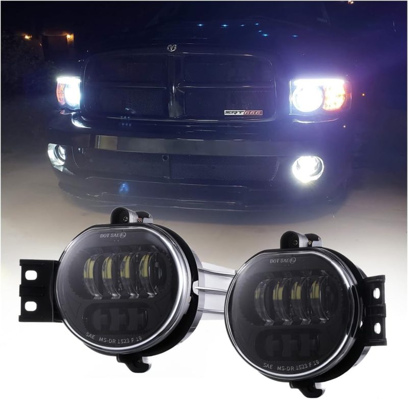 Z-Offroad 2Pcs 63W Led Fog Lights Lamps Replacement For 2002-2008 Dodge Ram 1500 2003-2009 Ram 2500 3500 2004-2006 Durango Truck - Image 2