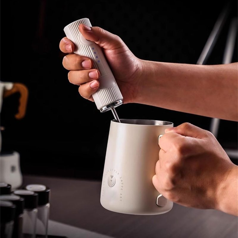 Rechargeable Handheld Electric Milk Frother For Coffee Hot Chocolate Whisking Whipping Kitchen Whisks - Image 2