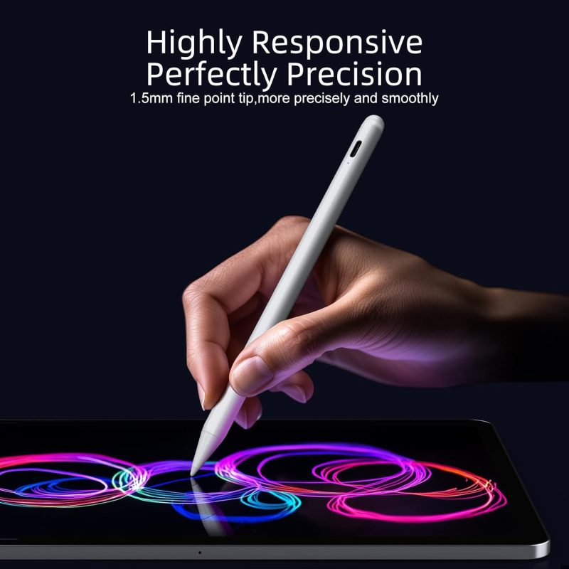 Stylus Pen for iPad 6th-11th Generation-2X Fast Charge Active Pencil Compatible with 2018-2025 Apple iPad Pro 11 - Image 2