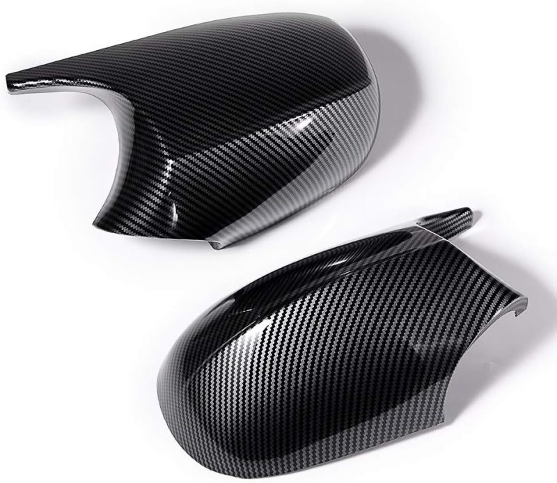 Carbon Fiber Kit Front Kidney Grill Grille With Glossy Black Dual Slats + Side Mirror Cover Caps For 2011-2013 Bmw E92 E93 Lci 328I 335I Xdrive Base Coupe Convertible 2-Door - Image 3