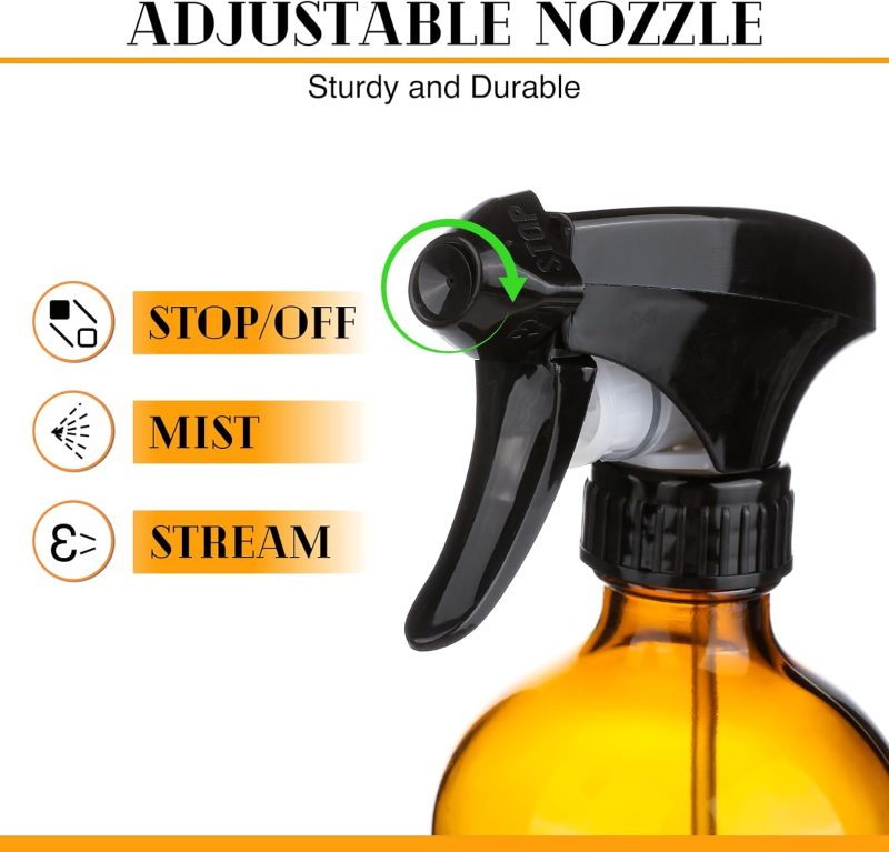 5 Pack/16 Oz Glass Spray Bottles - Image 2