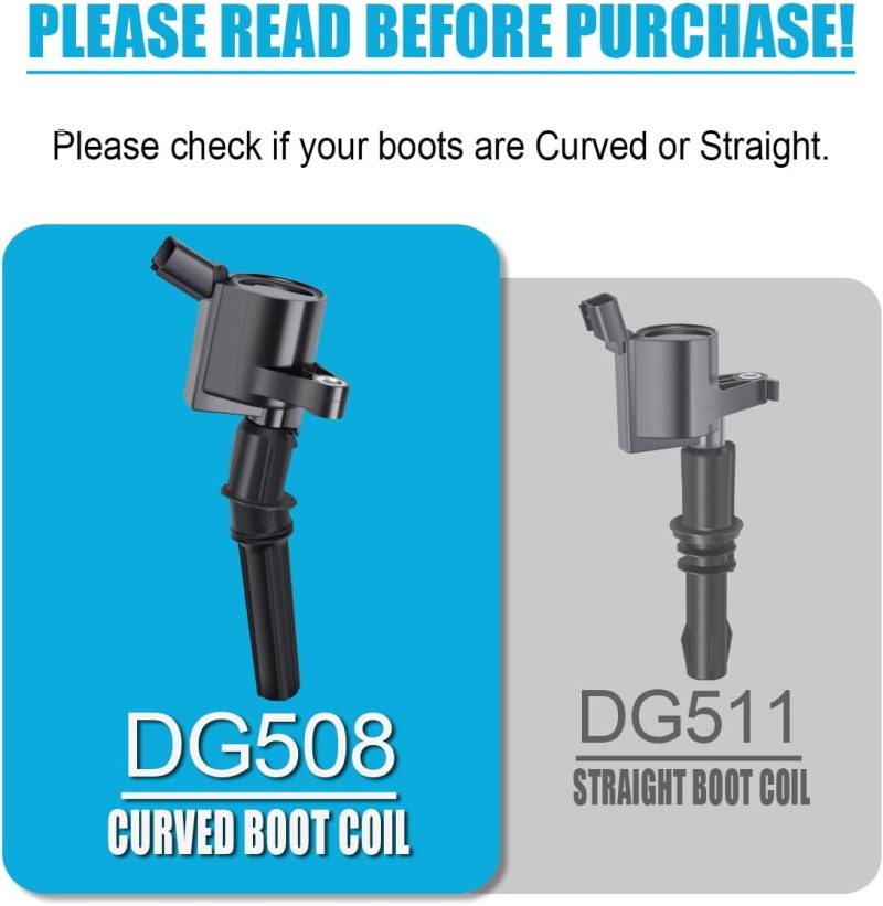 Mas Set Of 8 Ignition Coil Dg508 And Motorcraft Spark Plug Sp493 Compatible With Ford Lincoln Mercury 4.6L Engines Dg457 Dg472 Dg491 F523 3W7Z12029Aa 1L2U12029Aa 1L2U12A366A - Image 3