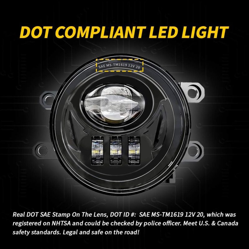 Z-Offroad New Led Fog Lights Driving Lamps Assembly Replacement For 2016-2022 Tacoma 2009-2013 Camry Corolla 2014-2022 4Runner 2014-2019 Tundra Truck - Image 2