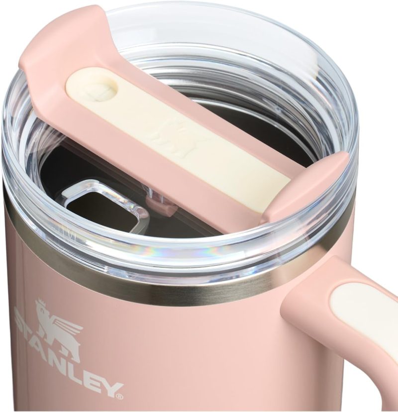 STANLEY Quencher H2.0 Tumbler with Handle and Straw 40 oz | Flowstate 3-Position Lid | Cup Holder Compatible for Travel | Insulated Stainless Steel Cup | BPA-Free | Peach Whip Gloss - Image 2
