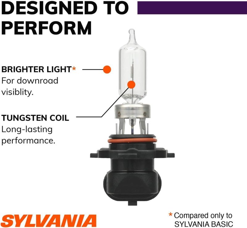 Sylvania - 9005 Xtravision Halogen Headlight Bulb - High-Performance Car Headlight - Halogen Light With No Glare - For Automotive - 2 Bulbs - Image 5