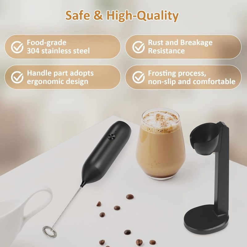 Rechargeable Milk Frother Handheld Usb Type-C - Image 5