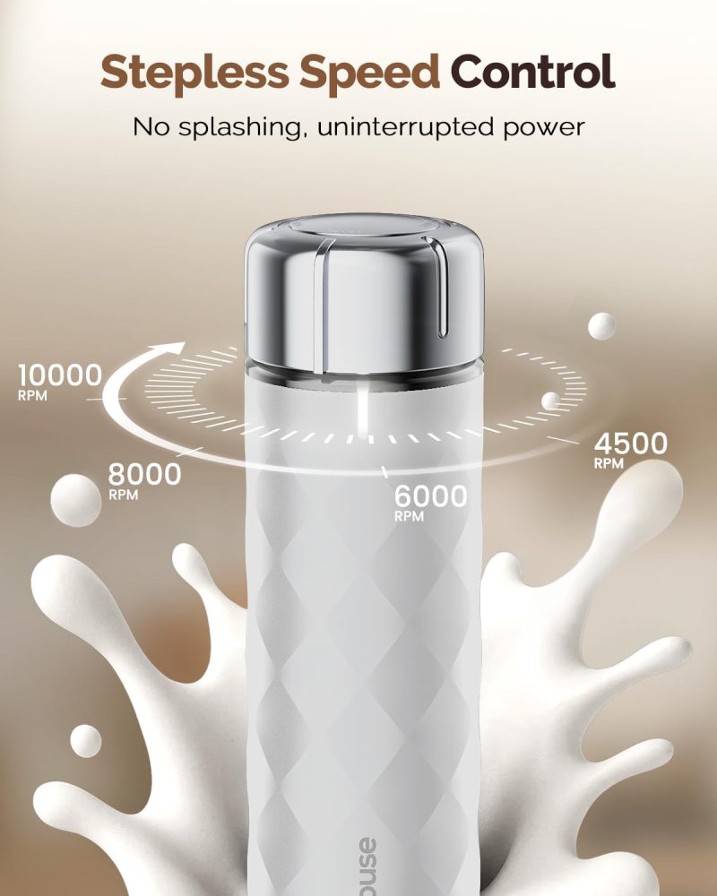 Maestri House Rechargeable Milk Frother With Stepless Speed Control - Image 3