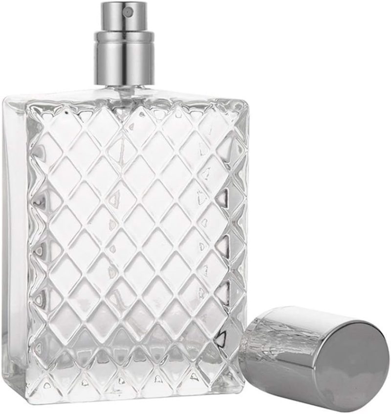 Enslz 100Ml 3.4 Oz Refillable Spray Perfume Bottles Large Cosmetic Fine Mist Atomizer Empty Portabe Clear Glass Essential Oil Container For Travel - Image 5