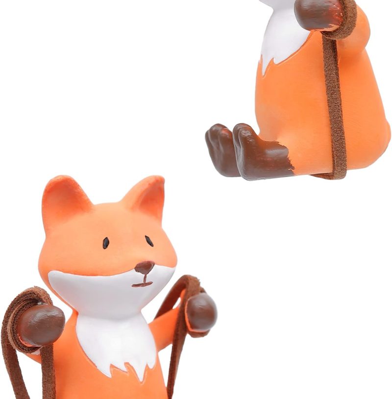 Ygmoner Cute Swinging Fox Car Rear View Mirror Hanging Accessories Funny Car Interior Decor Gifts For Women Men (Fox) - Image 6