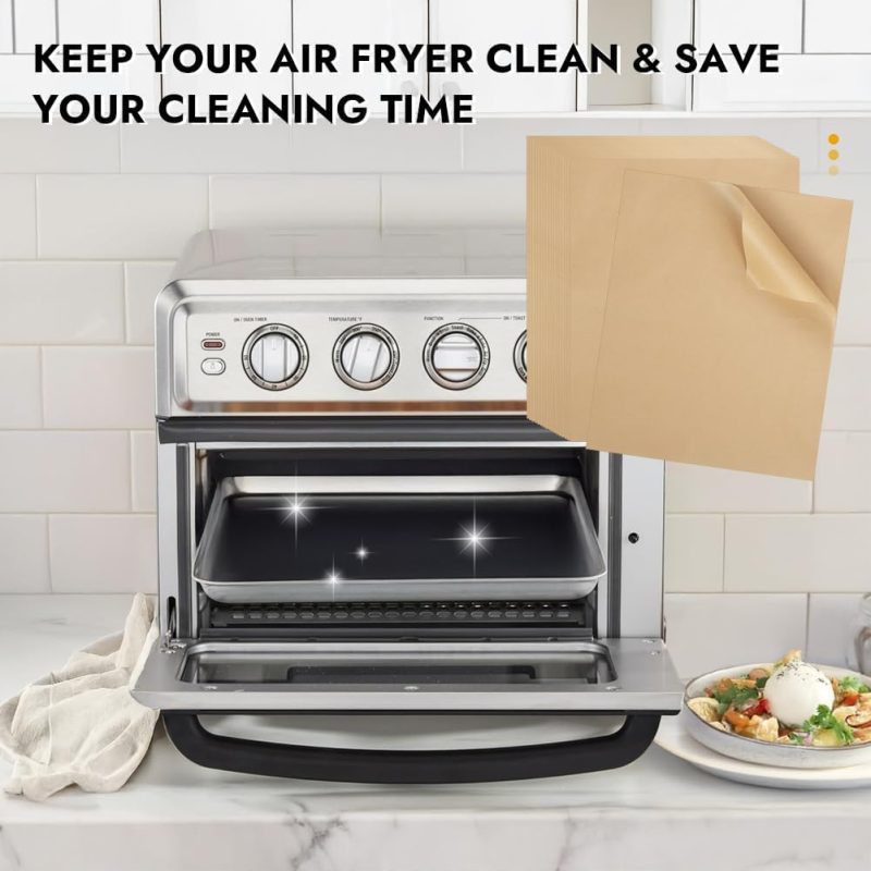 Bykitchen 11 X 9In Air Fryer Parchment Paper Sheet Liners Compatible With Breville Smart Oven Air Fryer Pro Bov900Bss/ Cuisinart Airfryer Toaster Oven - Image 4