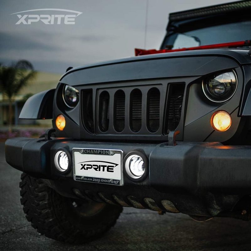 Xprite 4-Inch Led Fog Lights 60W High-Intensity Off-Road Fog Lamp For Driving - Image 4