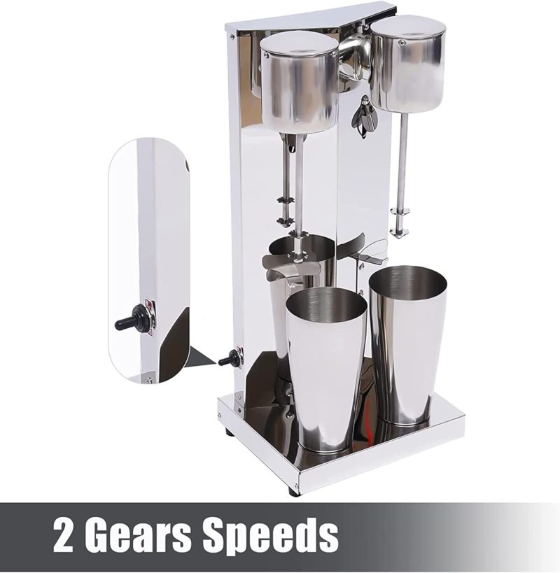 Ice Cream Maker Commercial Milk Shaking Machine Heads Mixer Drink Milk Shaker 2 Speed Adjustable Electric Milkshake Drink Mixer Shake Machine Double W - Image 3