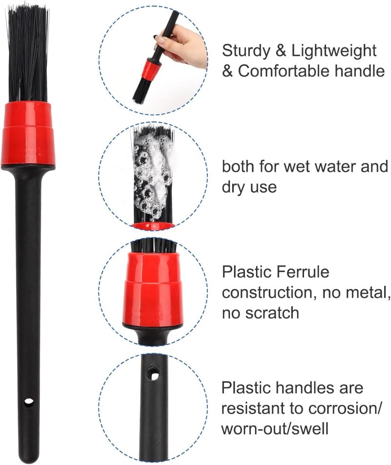 Car Interior Duster Detailing Brush Set Cleaning Gel Kit - Image 6