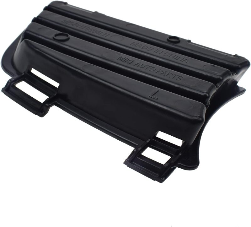 Front Left Driver Side Bumper Fog Light Lamp Hole Cover Grille Molding Trim For 2005-2008 Pontiac Vibe Black Gm1036112 88974247 - Image 4