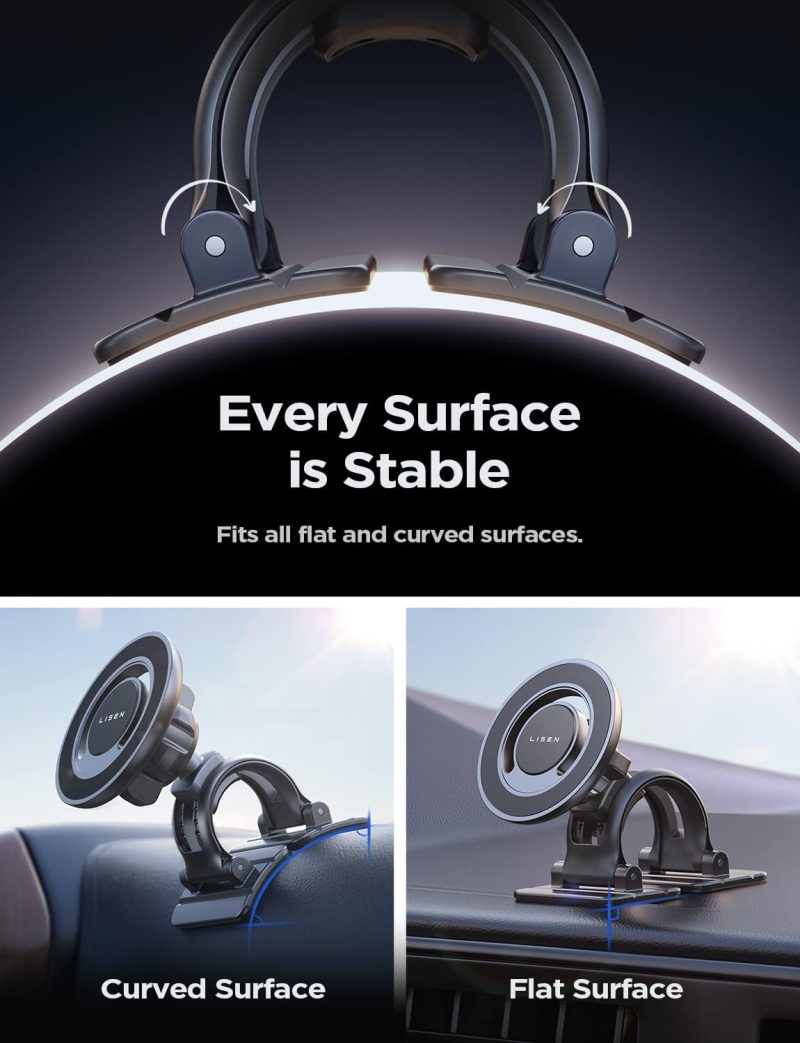 Lisen For Magsafe Car Mount [360° Rotation] Magnetic Phone Holder For Car Vent Phone Mount - Image 4