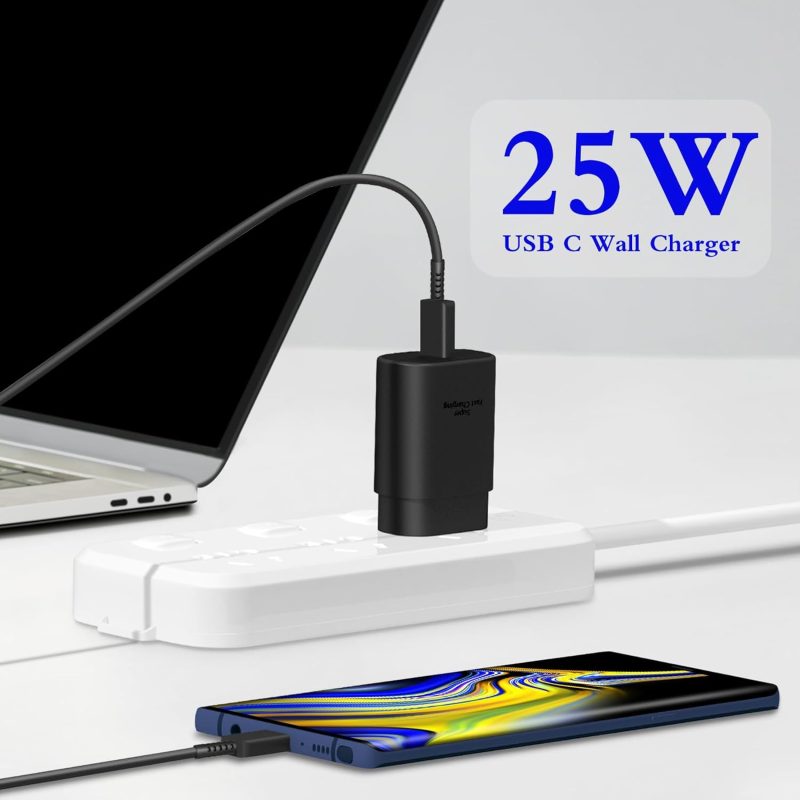 TYPE C Charger 2-Pack 25W Type C Fast Charging Block with 6ft USB... - Image 5