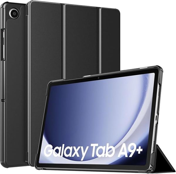 Timovo Case for Samsung Galaxy Tab A9+/A9 Plus 11 Inch 2023, Slim Lightweight Stand Hard Back Shell Protective Cover for Galaxy Tab A9+ Tablet Sm-X210/X216/X218, Auto Wake/Sleep, Black