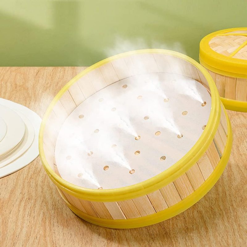 100 Pcs Bamboo Steamer Liner - Image 5