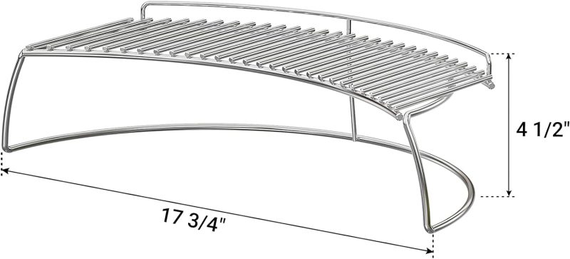 Only Fire Warming Cooking Rack Fits For Charcoal Kettle Grills Like Weber - Image 2
