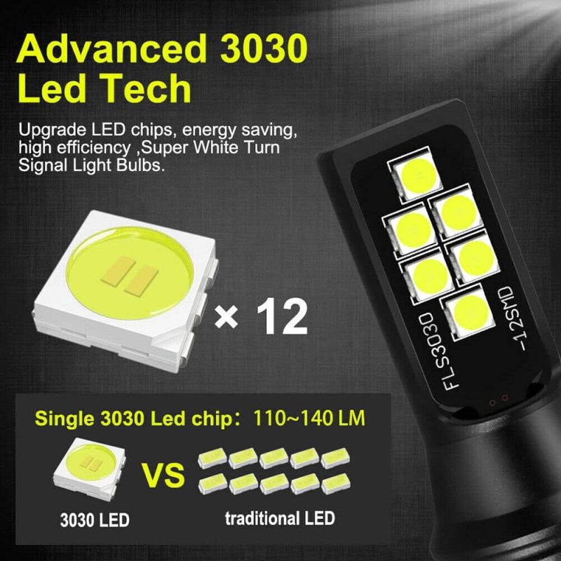 Socal-Led Lighting 2X H11 H8 Led Fog Light Bulb For Powersports Advanced 3030 Smd Bright Colorful Daytime Running Drl Lamp - Image 5