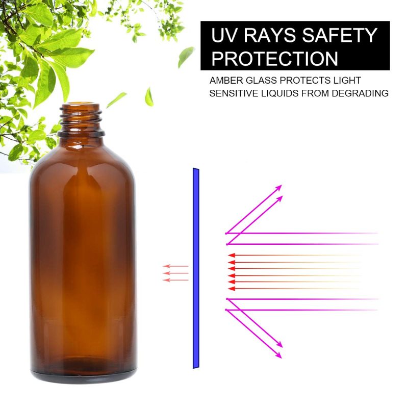 Hydior Amber Glass Spray Bottles For Essential Oils - Image 4