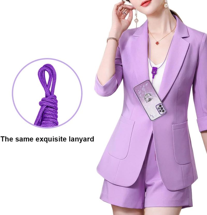 A72 Hybrid Protective Case for Galaxy A72 4G - Purple - Image 5