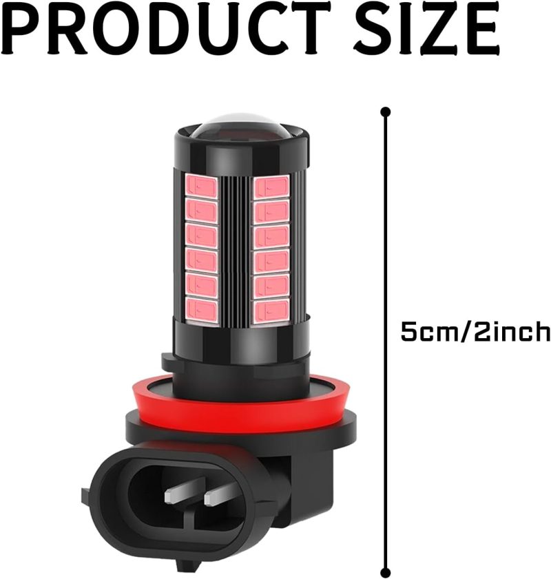 2Pcs Led Fog Light Bulbs H11/H8 Headlight Bulb - Image 2