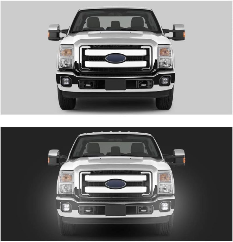 Tecoom Led Fog Lights With Daytime Running Lamps Assembly Kit Compatible With 2011 2012 2013 2014 2015 2016 Ford F-250 F-350 F-450 F-550 - Image 2