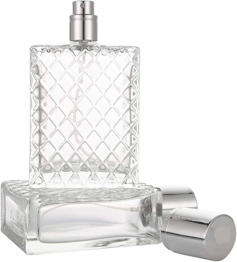 Enslz 100Ml 3.4 Oz Refillable Spray Perfume Bottles Large Cosmetic Fine Mist Atomizer Empty Portabe Clear Glass Essential Oil Container For Travel - Image 4